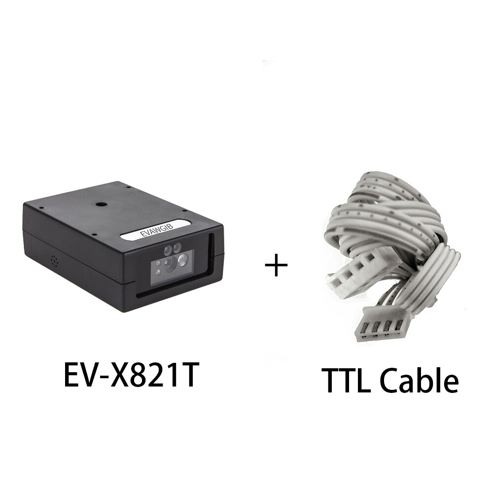 Mini Size Barcode Scanner Module Usb Barcode Reader Met Goedkoopste Prijs 1D &amp; 2D Ttl RS232 Seriële Self-Inductio qr Barcode Scanners: EV-X821T 2D CMOS TTL