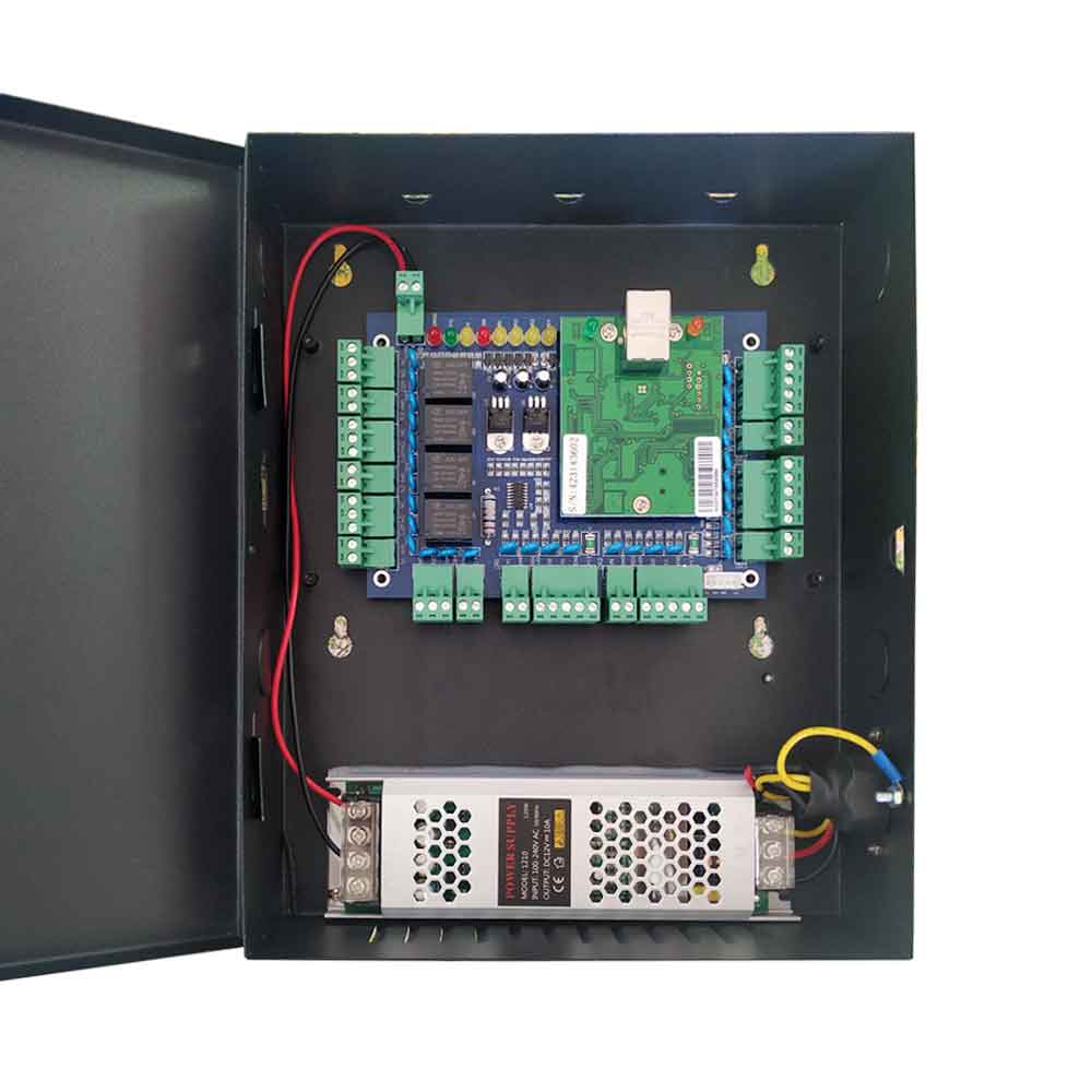 TCP/IP four Door access Control kit 10A big power access board for access system / time attendance support RFID QR reader sn:L04