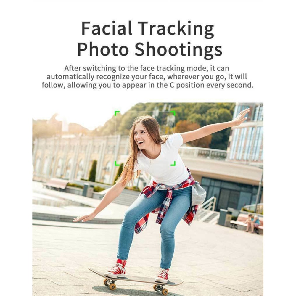 praktisch Hand Gimbal AI Clever Erfassen 360 ° Drehung Gesicht Anerkennung Objekt Verfolgung Kamera Telefon Halfter