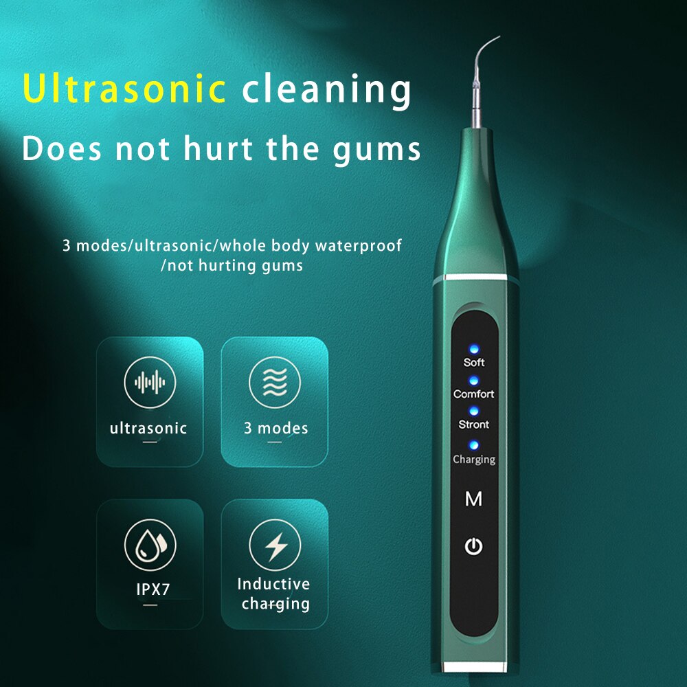 Home Ultrasonic Calculus Remover Portable Electric Dental Scaler Tooth Tartar Plaque Sonic Smoke Stains Teeth White Touch Screen
