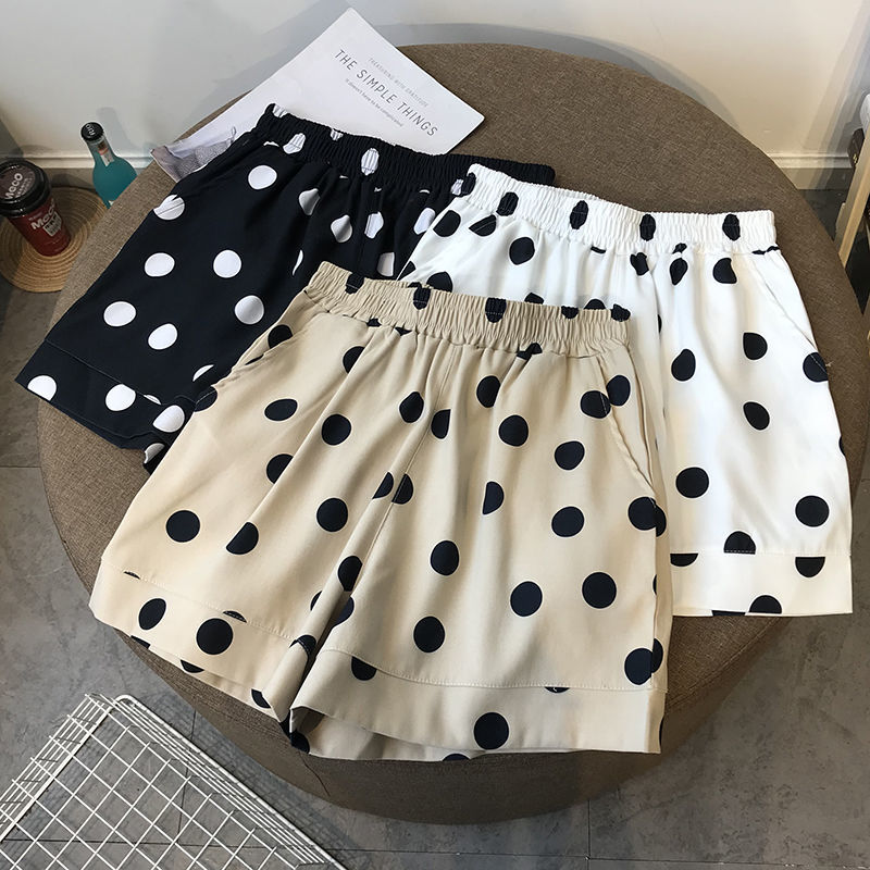 Short taille haute pour fille, jupe décontractée, vêtement de plage, pour bébé, enfants, imprimé de points, printemps été 2022, E70