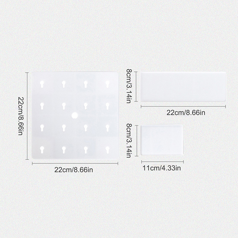 1PC Scaffale da parete in plastica senza perforazione Scaffale da parete per bagno Appeso a parete telecamera da letto per studenti Dormitorio Foro per testiera