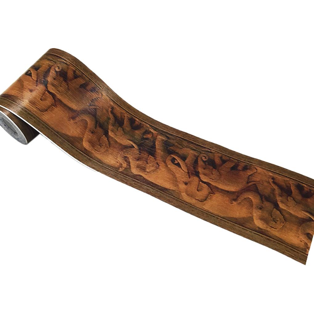 Self-Adhesive Waterproof 3D PVC Wall Sticker Kitchen Bathroom Kicking Line Waistline Wallpaper Borders Removable Stickers Decor: 4