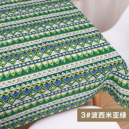 50 x 145cm afrikansk stof bomuld linned vintage print klud gør det selv håndlavet tekstil syning patchwork til tasker kjole dug: 3