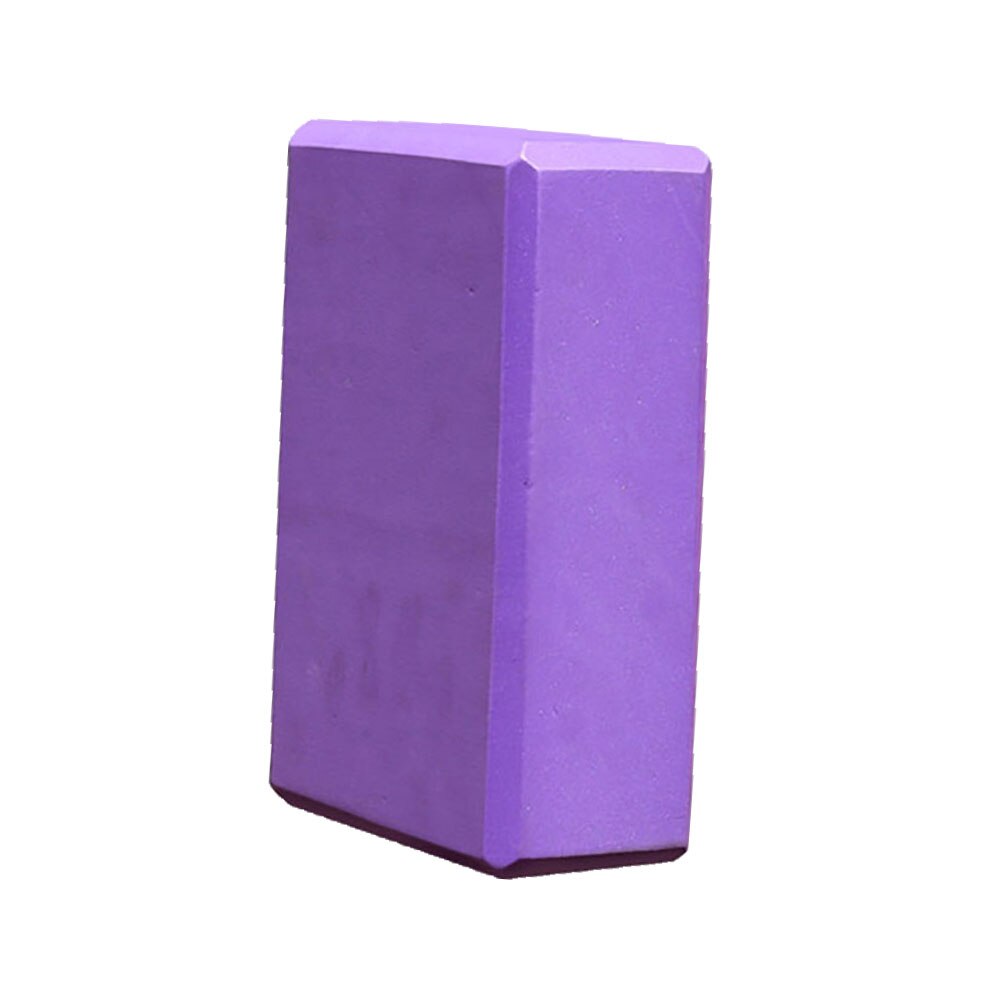 Yoga Block Stretching Aid EVA Colorful Foam Block Brick Gym Pilates Workout Fitness Exercise Tool Body Shaping Health Training: Purple 