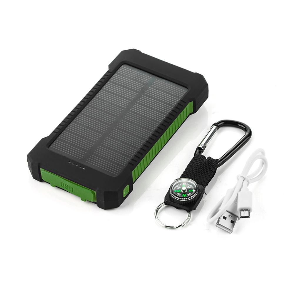 For XIAOMI power bank 20000 mah Portable Solar Power Bank 20000mAh External Battery DUAL Ports powerbank Charger Mobile Charger
