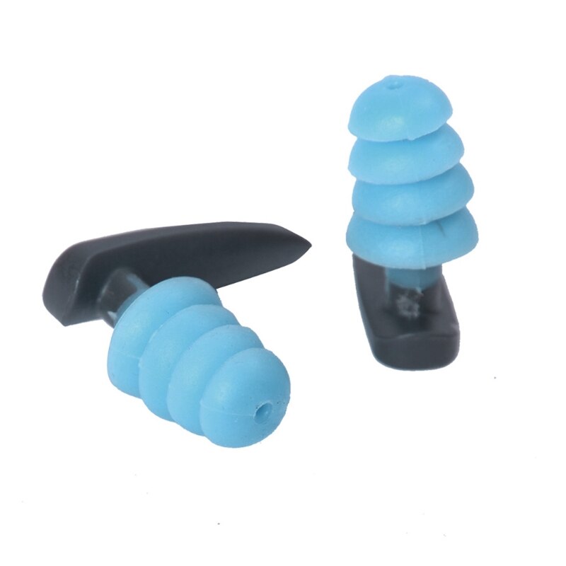 Weiche silikon-schwimm-ohrstöpsel, bequem, wasserdicht, geräuschdämpfend, wiederverwendbarer gehörschutz, ohrstöpsel, aufbewahrungsetui