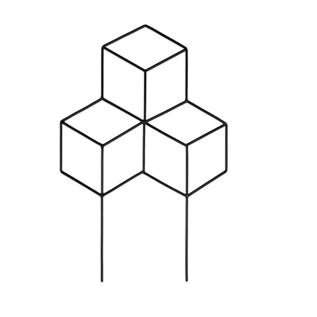 Metal Plant Climbing Trellis Garden DIY Potted Climbing Lattice Shaped Plant Trellis Garden Mini Frame Plant Climbing Stand #BL3