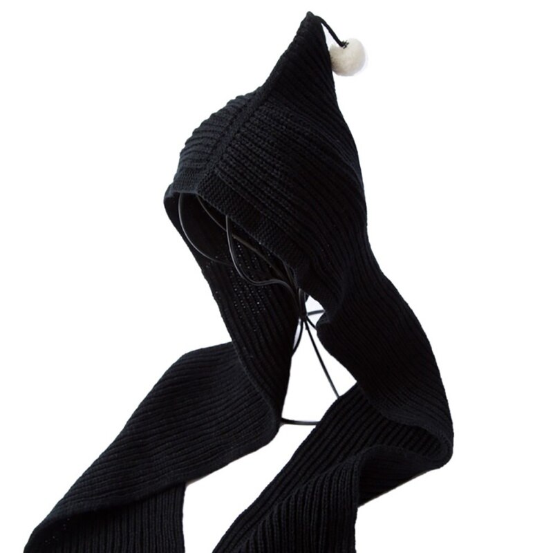 1 Pcs Gestrickte Mit Kapuze Schal Erwachsene Kind Baumwolle Mischung Herbst Winter Kappe Neck Ohr Wärmer Wrap: BE