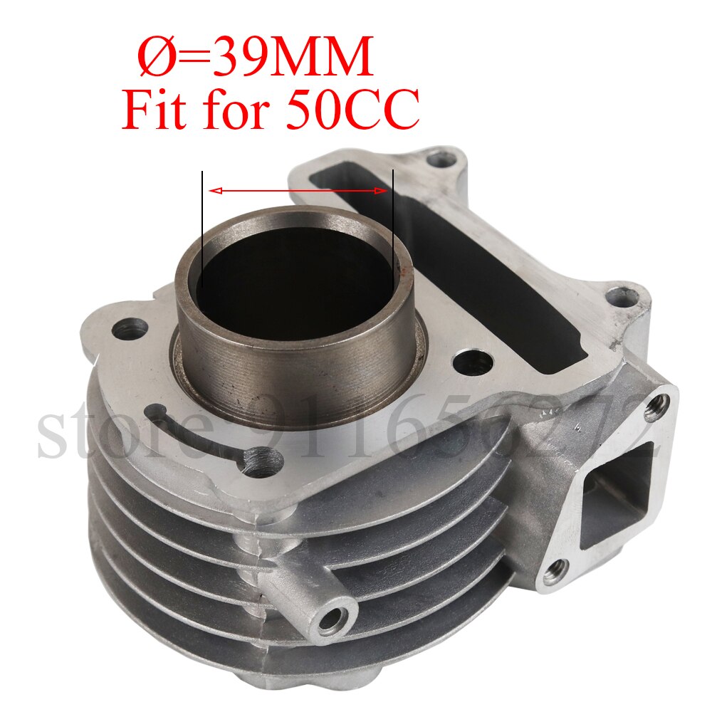 Big Bore Kit Cilinder Zuigerveren Fit Voor GY6 50cc Om 100cc 4 Takt Scooter Bromfiets Atv Met 139QMB 139QMA motor 39/44/47/50Mm: 39MM (50CC)
