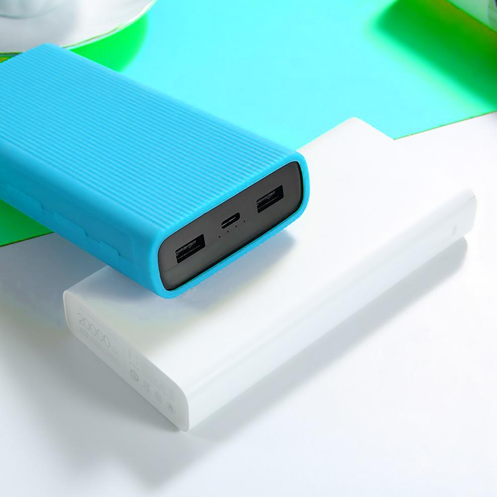 Capa protetora de silicone antiderrapante, portátil, proteção, design, prevenção de queda, para xiaomi, celular, bateria externa