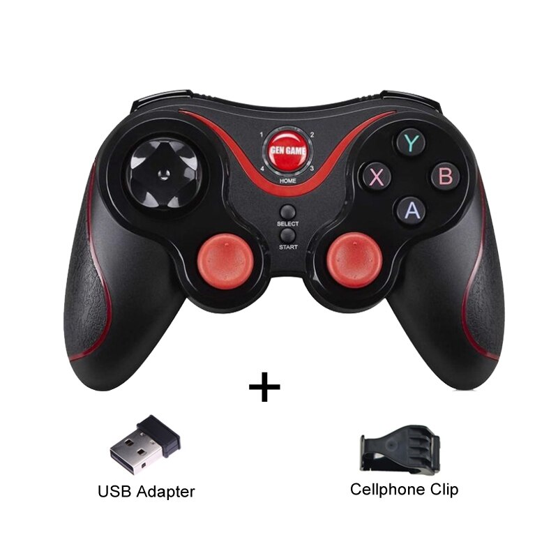 T3 X3 Wireless Joystick Gamepad Game Controller bluetooth BT3.0 Joystick For Mobile Phone Tablet TV Box Holder: 2