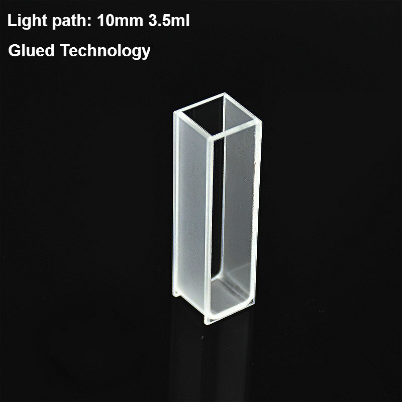Glass Cuvette (Liquid Sample Cell) 3.5ml Light Path 10mm Absorption Cells For Neutral Solution Only 10 / PK