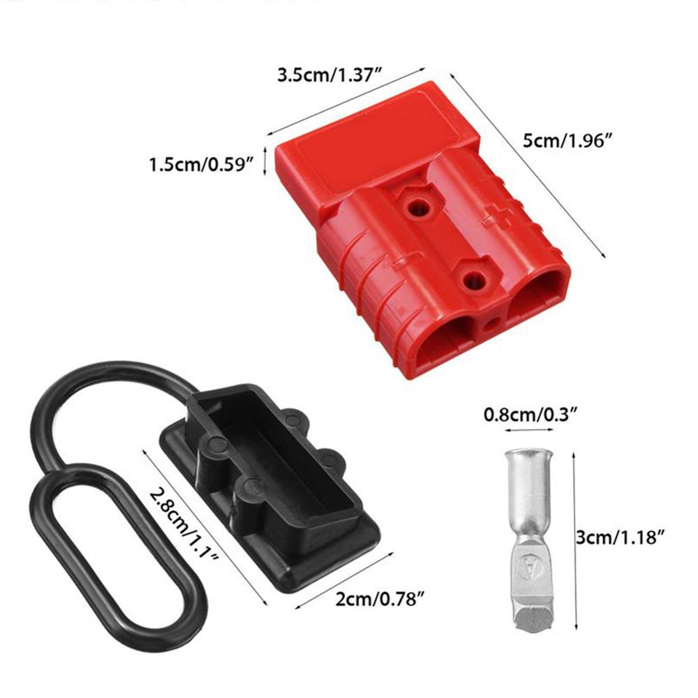 4Pcs/lot 600V 50A Battery Trailer Pair Charge Plug Quick Connector Kit Connect Disconnect Winch Electrical Power Cable Connector
