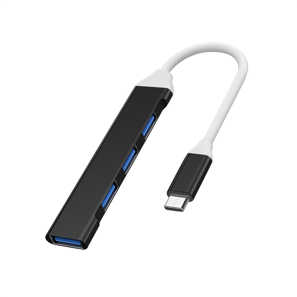 Adaptateur répartiteur multi-ports HUB USB 3.0 4 en 1, haute vitesse, USB 3.0/Type C à 4 USB OTG, pour Macbook Pro, accessoires pour ordinateur portable: orange