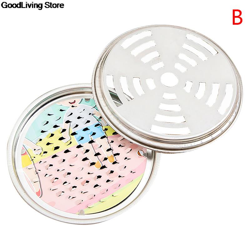 Soporte de espirales para mosquitos, estante grande de Metal repelente de insectos, placa de incienso repelente de mosquitos para el hogar y al aire libre, 1 Uds.: B