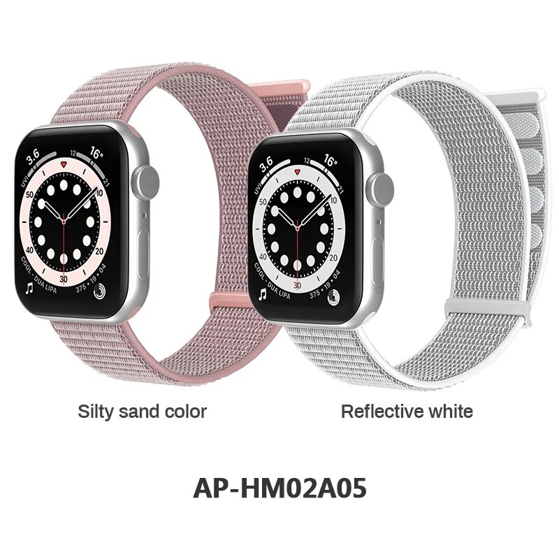 2 Packs Nylon Bands Compatible with Apple Watch 38mm 40mm 41mm 42mm 44mm 45mm 49mm for IWatch Series 9/8/7/6/5/4/3/2: XXXXL / Pink