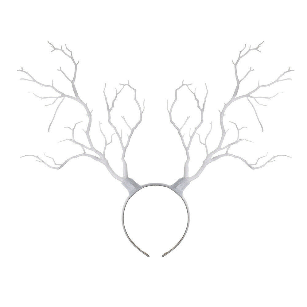 Deer Horn Headdress Vintage Tree Branches Antlers Fantasy Costume Fairy Fascinator Headpiece Festival Hair Accessory: A