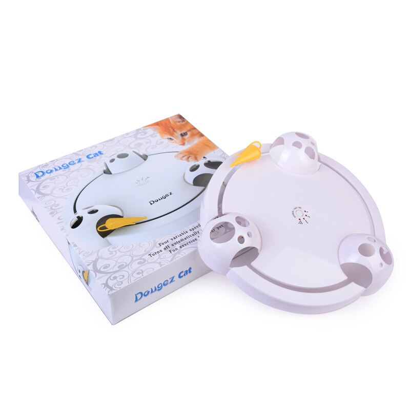 electric cat toy cat turntable crazy game cat catching mouse doggs pet products