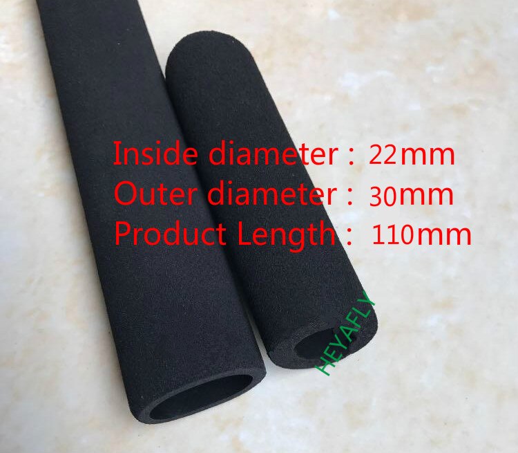 2 szt. Odlewanie gumy z tworzywa sztucznego NBR gąbka ręczna obudowa Fitness sportowy rower piankowy szlifowanie gąbka piankowa tube body parts: 22mm  110mm