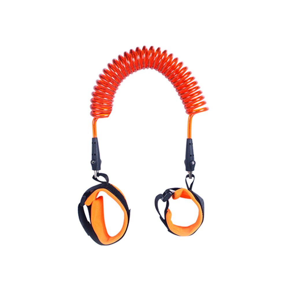 Walking Strap Rotatable Safety Harness Traction Adjustable Anti Lost Portable Protect Supermarket Wrist Leash Kids Elasticity: Orange / 2.0m
