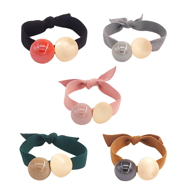 Geometric Hair Ties & Headbands - Elastic Cartoon Hair Rope - Trendy Hair Accessories for Women & Girls