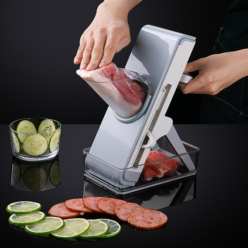 Mandolin Manual Cutter Vegetable Cutter Chopping Knife Cut Fruit French Fries Cut Meat Household Shredder Onion Ginger Artifact