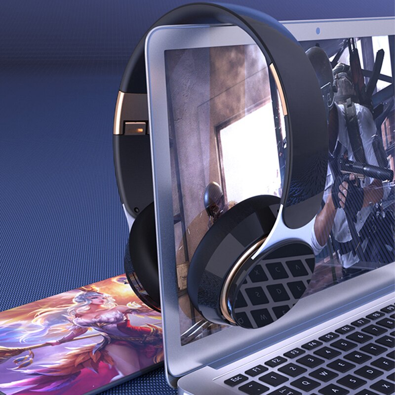 Xiaomi Headset Bluetooth Headset Sport Vouwen Intrekbare Computer Game All-Inclusive Headset Draadloze Bluetooth Met Fm Card