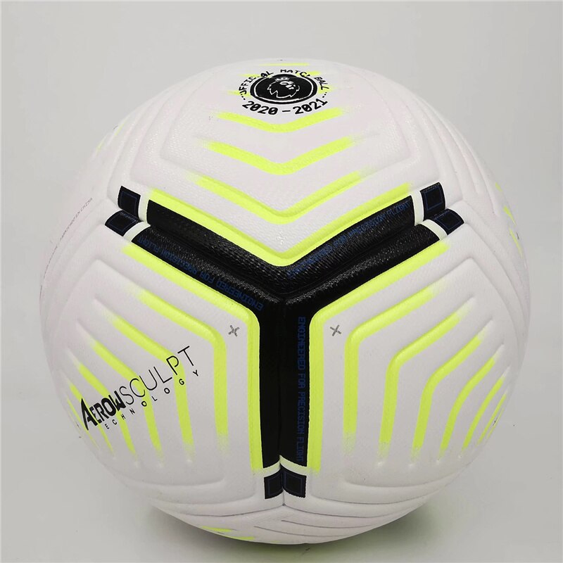 Size5/4 Soccer Ball Premier Goal Team Match Ball Football Training Seamless League futbol voetbal: Light Yellow