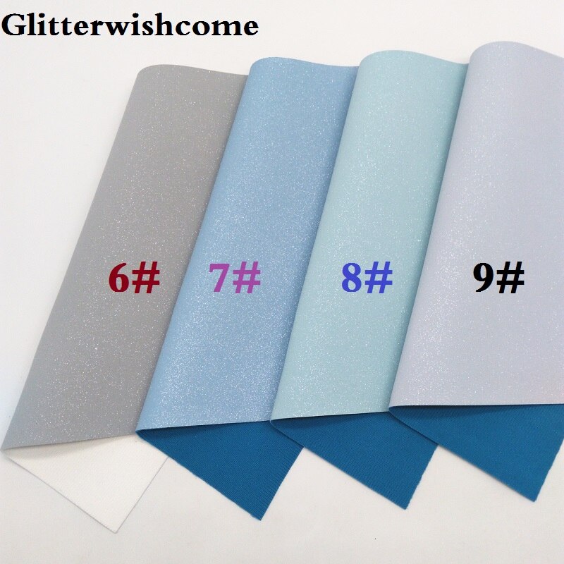 Glitterwishcome 30 x 134cm mini rulle vinyl til sløjfer ruskind glitter læder fabirc imiteret læder lagner til sløjfer , gm209