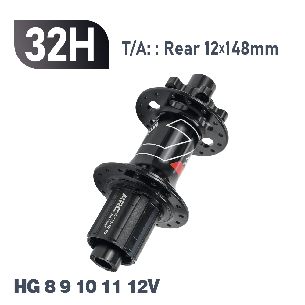 ARC Boost Hub 4 rodamientos MTB Hub 6 trinquetes 3 dientes 15x110 12x148 para Micro Spline 12S HG 8 9 10 11 12 Sram XD 12S buje de bicicleta: Borgoña