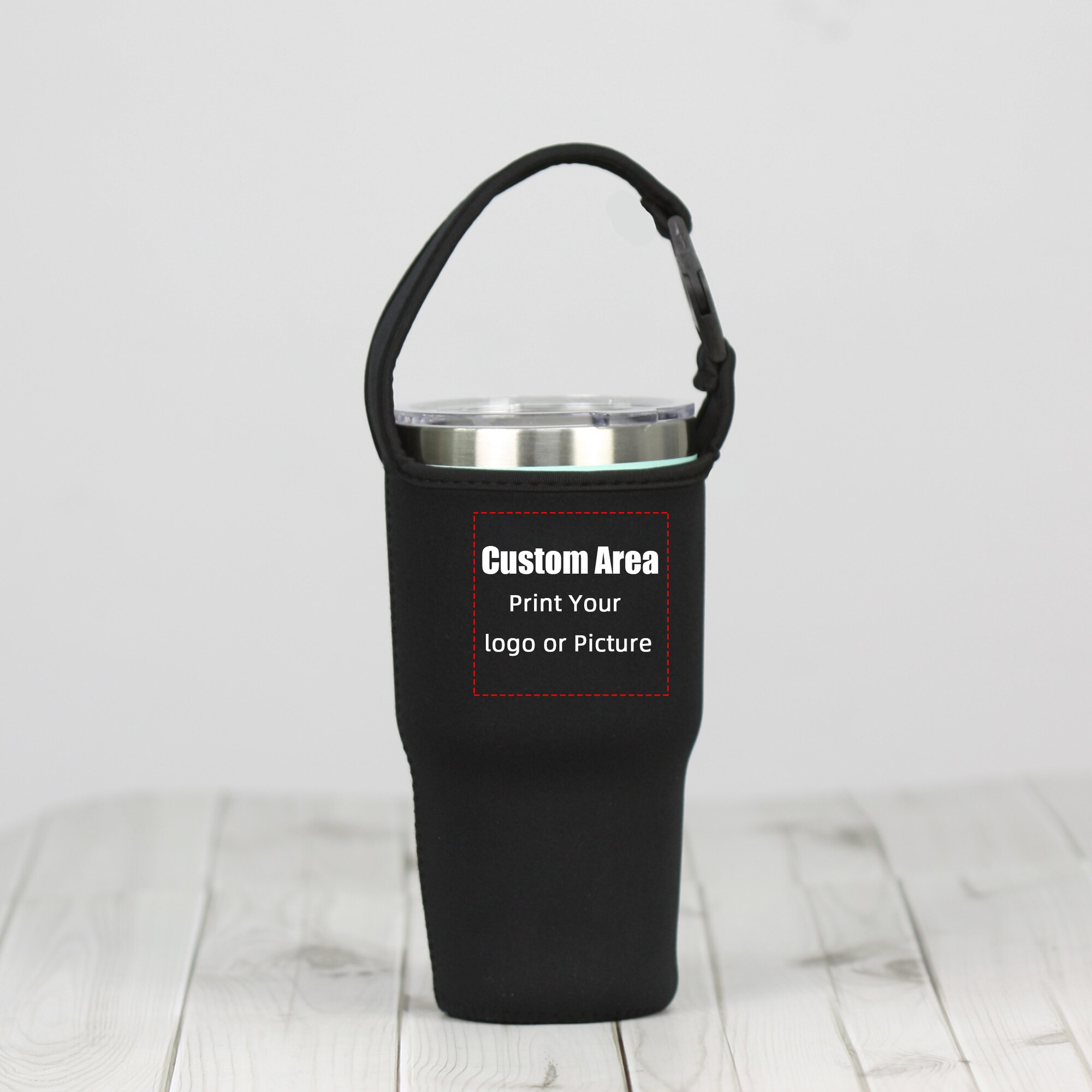 Insulated Bag Coffee Mug Cover Case Thermos Cup Pouch Portable Vacuum Cup Set Camping Accessorie For YETI 30oz Mugs: Diy Logo
