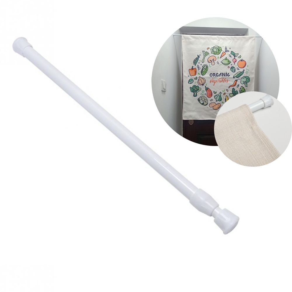 1PC Adjustable Door Curtain Rod Metal Extendable Door Curtain Rail Rod Telescopic Poles Door Household Hanger Rods 60cm-100CM