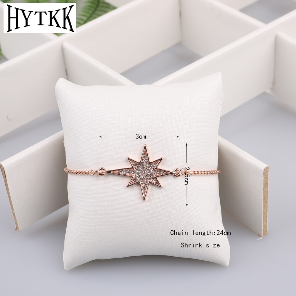 Pulsera de amor/árbol de la suerte chapada en oro rosa verdadero diamante de imitación pulsera ajustable de la suerte de la joyería para las mujeres