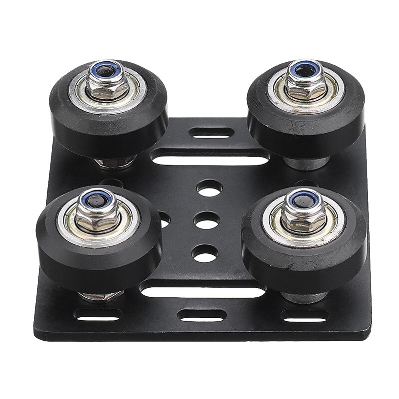 Placa de pórtico con ranura en V negra, placa deslizante especial para máquina enrutadora CNC de perfil de aluminio , 1 Uds.