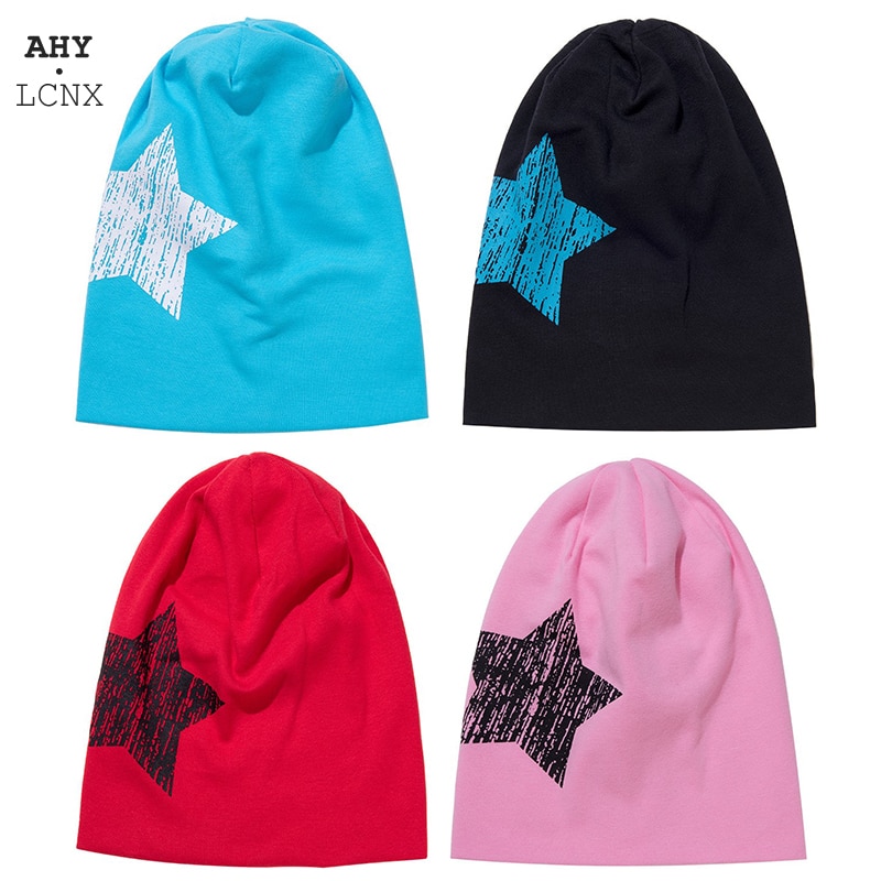 Baby bomull hatt street dance hip hop hatt barn stickad stor stjärna hatt höst vinter mjuk varma pojkar flickor mössa mössa