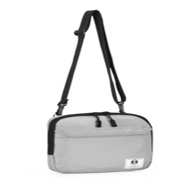 NOENNAME_NULL Mans Unisex Shoulder Bag Sling Chest Pack Canvas Casual Sports Crossbody Handbag: Gray