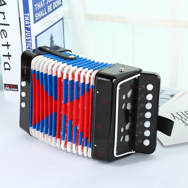 7-Key 2 Bass Accordion Small Accordion Children's Accordion Beginner Test Playing Instrument