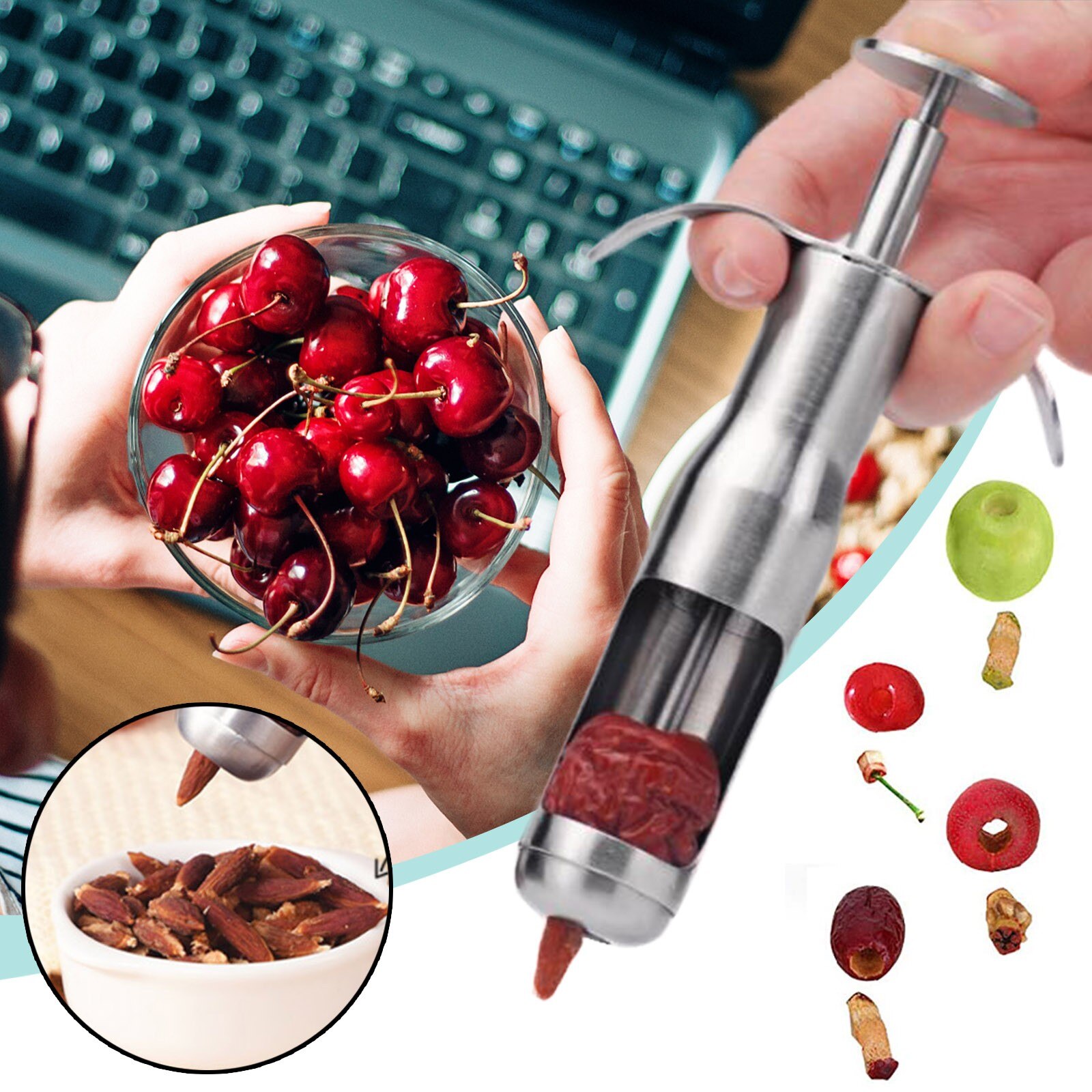 Extracteur de graines de cerise Jujube, Date rouge, Olive, Machine, Gadgets de cuisine, fournitures, outils de fruits créatifs, accessoires de cuisine