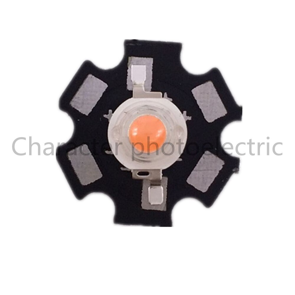 50pcs/lot 1w/3w/5w full spectrum led grow chip , led grow lights ,broad 400nm-840nm led diode for indoor Not PCB/with PCB star