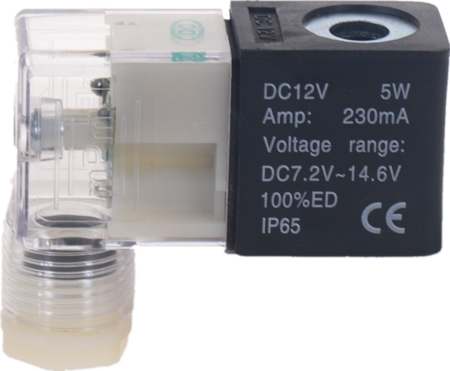 Magneetventielspoel DC12V DC24V AC110V AC220V: Black