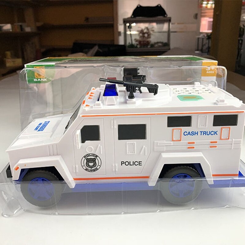 Vingerafdruk Wachtwoord Cash Truck Auto Spaarpot Papier Spaarpot Kinderen Grote Veilig Saving Coin Box