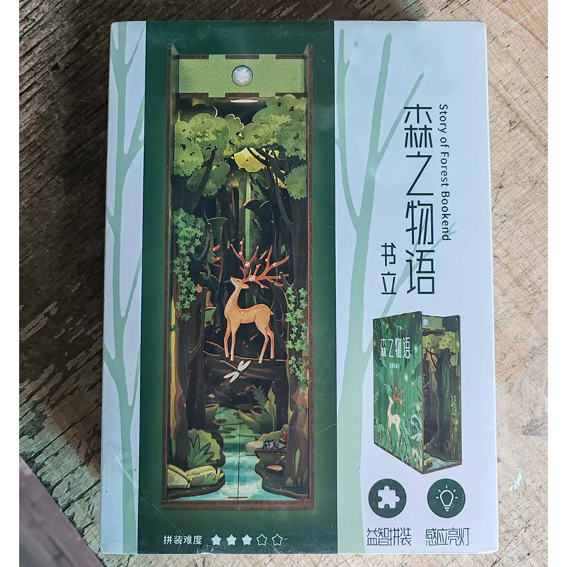 DIY Holz Buch Winkel Regal Einsatz Bausätze Miniatur Kirschblüte Buchstützen Japanische Puppe HäNutzer Spielzeug Bücherregal Wohnkultur