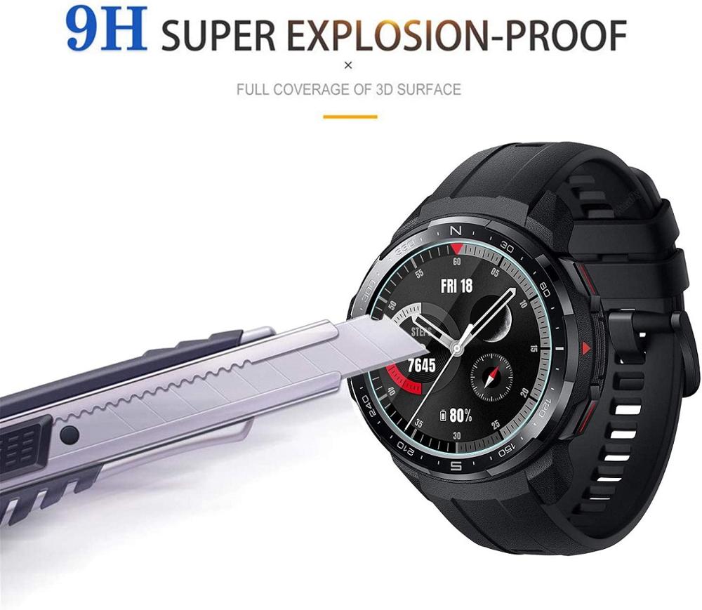 For honor watch gs pro hærdet glas skærmbeskytter filmbeskytter til huawei honor watch gs pro smart armbånd beskyttelsesfilm