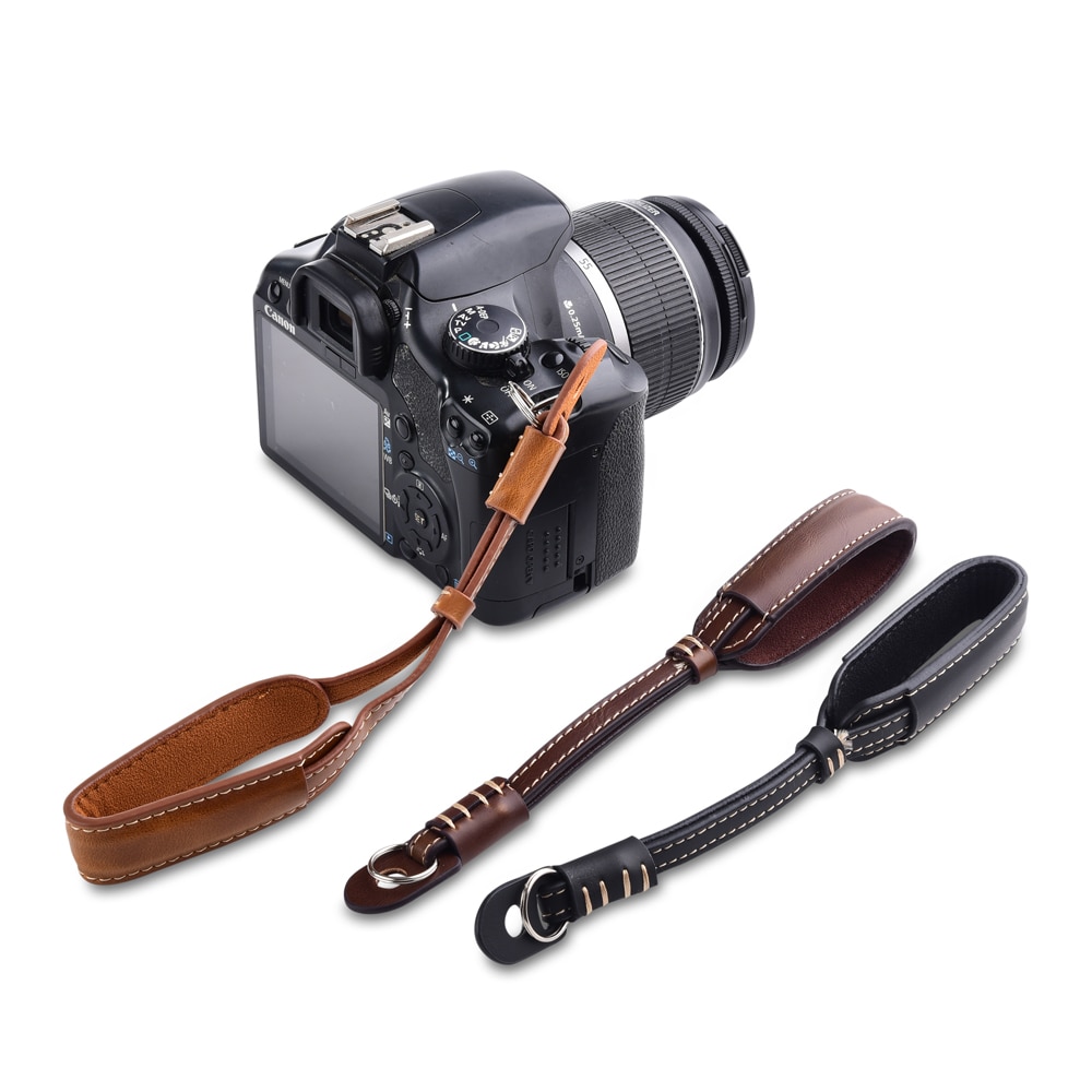 Pu Lederen Camera Wrist Hand Strap Double Layer Flexibele Voor Sony Alpha A6500 A6000 A5100 A5000 A7R A7 A7S A7II 3 A7M3 A7RM3
