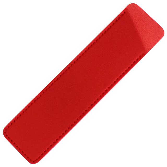 PU Leather Pen Protection Cover Holder Soft Pencil Case Writing Materials Pencilcase Stationery Office School Supplies: Red