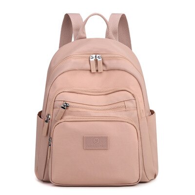 Zaini da donna multistrato di moda borsa per libri leggera per studenti zaino da viaggio in Nylon impermeabile zaino per scuola per ragazza adolescente: Pink