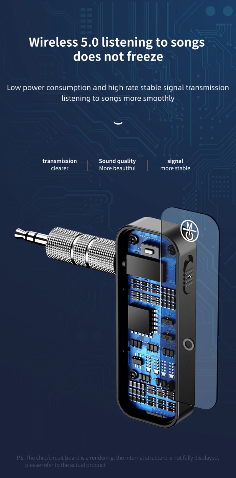 Receptor y transmisor Bluetooth 2 en 1 C28 aux3.5 mm, adaptador de señal de Audio para TV, coche, PC y vídeo