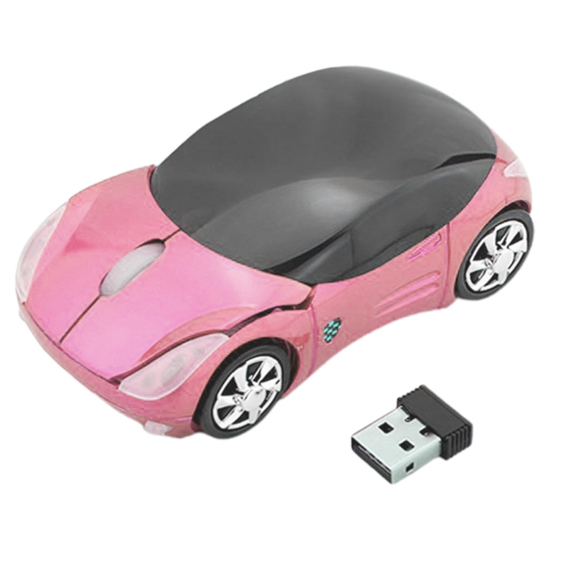 Wiederaufladbare 2 Wireless Gaming Mäuse mit USB Empfänger Bunte Auto Tragbare Maus für Laptop PC Computer R1WC Wholesalse