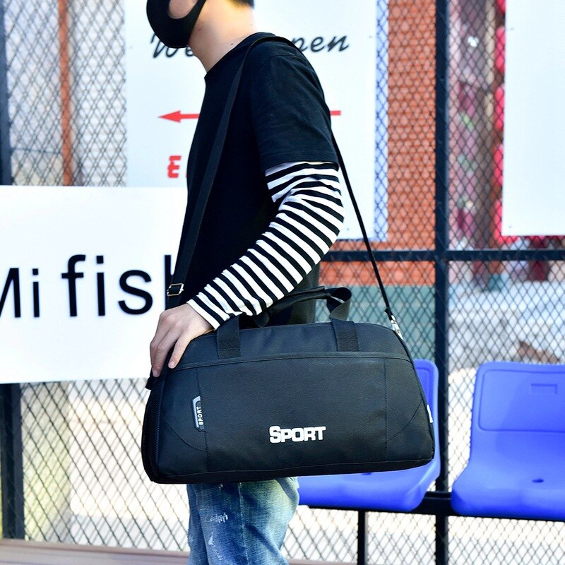 Fitness Nylon beschriftet Wochenende Duffel Tasche Lässig Männer Frauen Sport damen Tragen Auf Gepäck Tasche Duffle Reisetaschen
